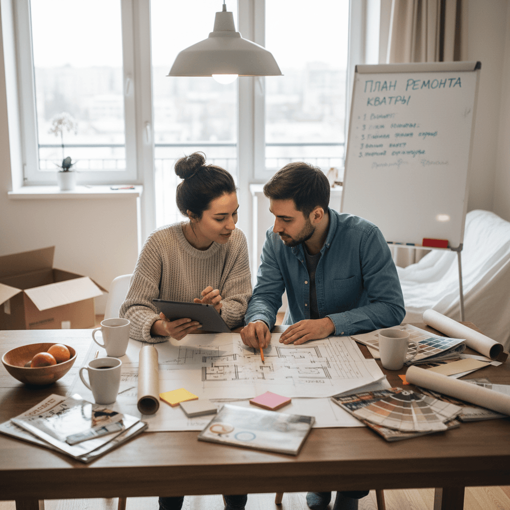 Планирование ремонта квартиры: от эскиза до готового интерьера