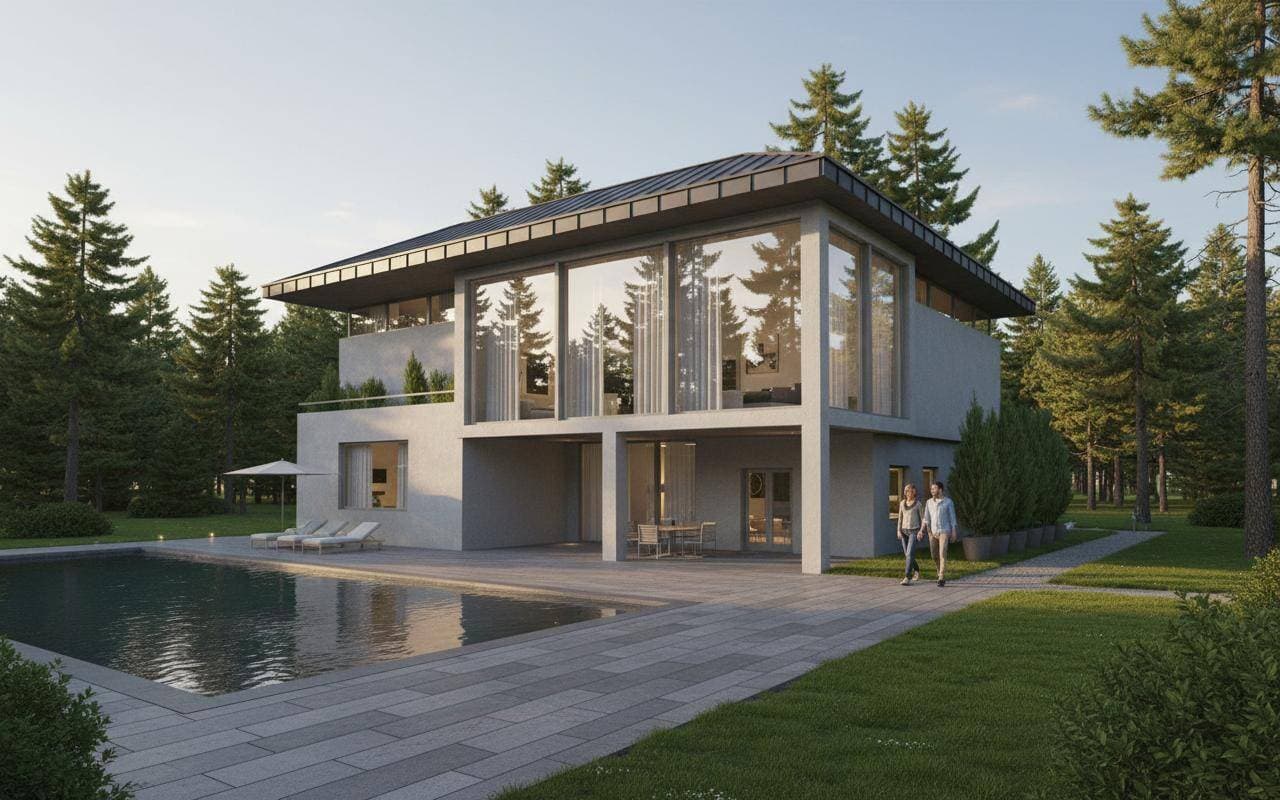 After: Photorealistic 3D render